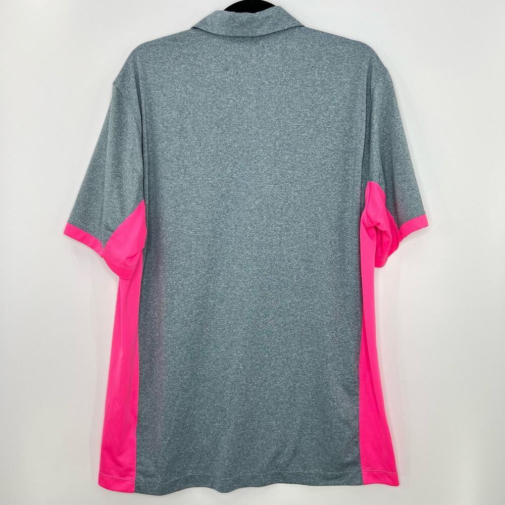 Nike Golf Tour Performance Dri-Fit Polo Shirt Short Sleeve Hot Pink Mens Large - Picture 6 of 6